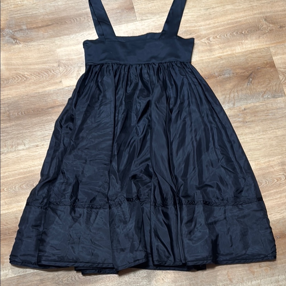 DKNY Black Sleeveless Square-Neck Midi Dress - Picture 4 of 6